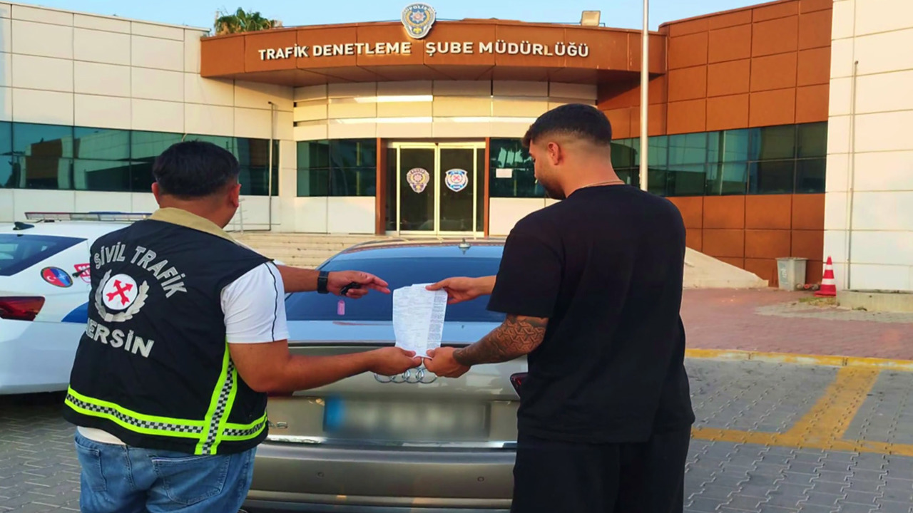 Mersin'de trafikte makas atan sürücüye 170 bin lira ceza