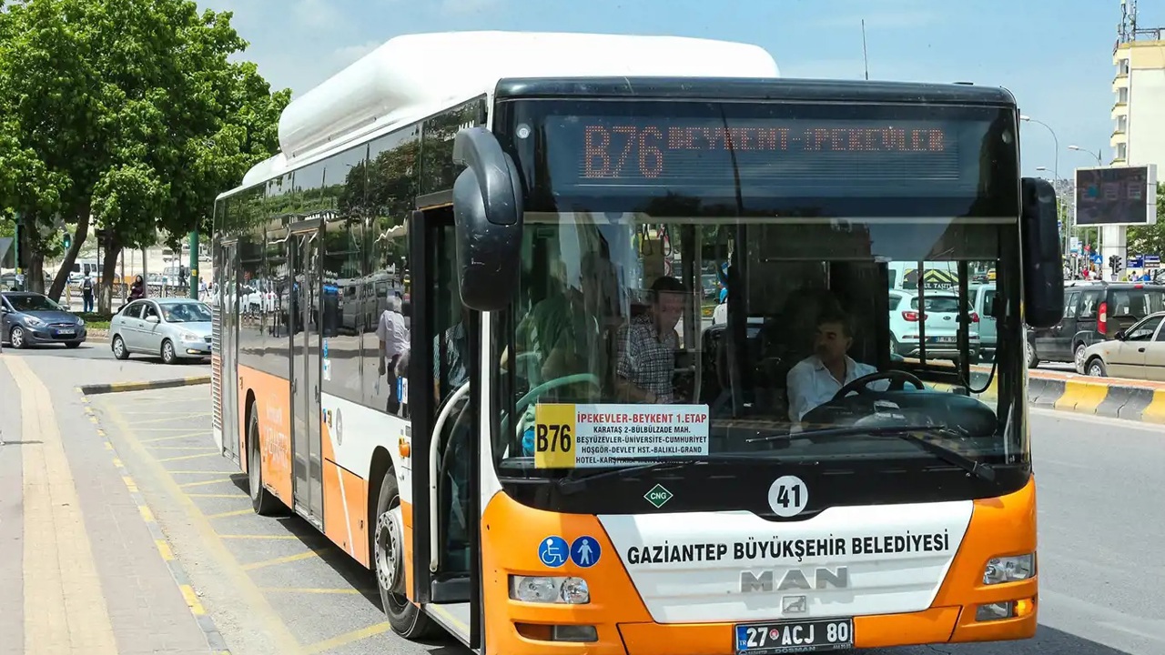 Gaziantep'te 15 Temmuz'da toplu taşıma ücretsiz olacak