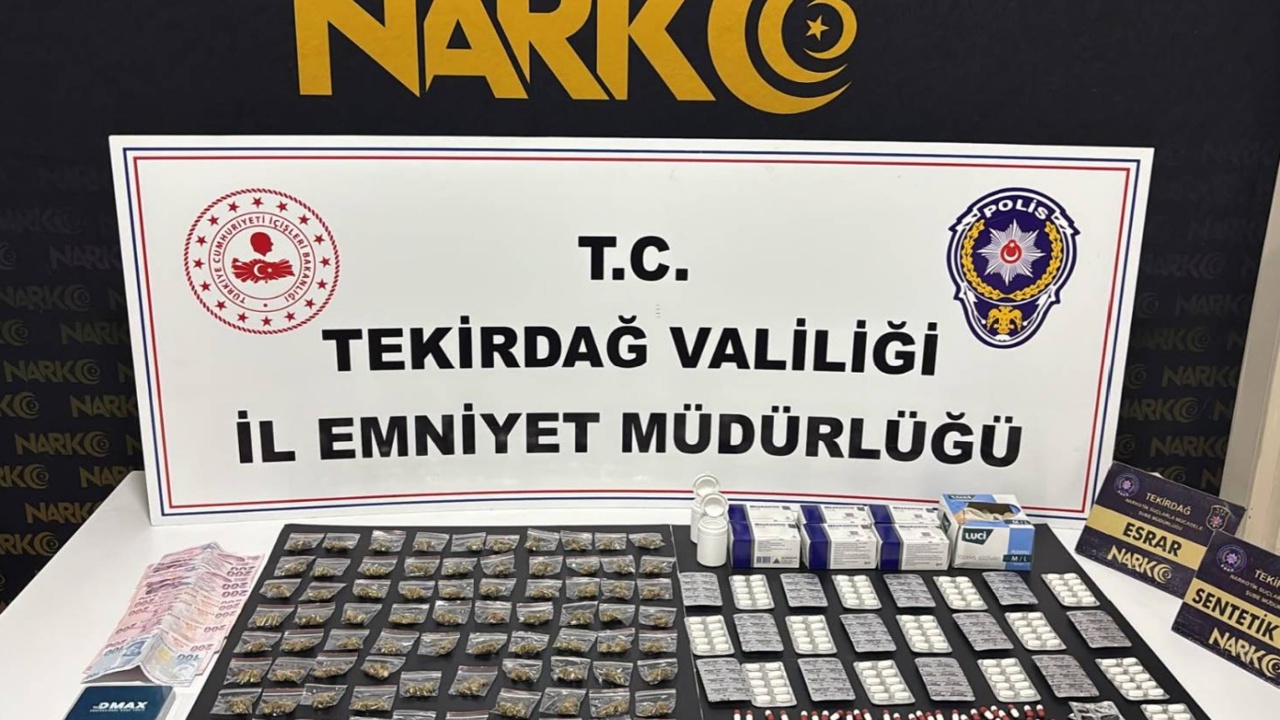 Tekirdağ'da uyuşturucu operasyonu: 110 şüpheliye adli işlem