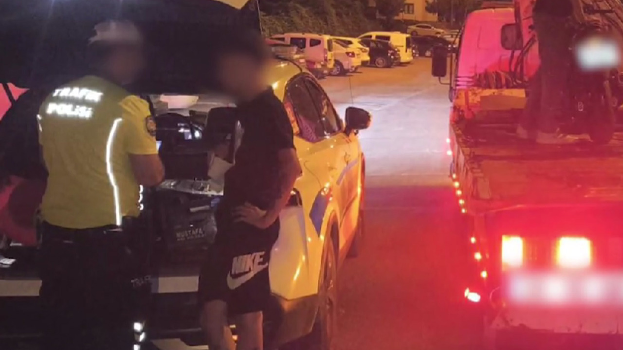 Kayseri'de drift ve abartı egzoz denetimi: 343 bin 719 lira ceza