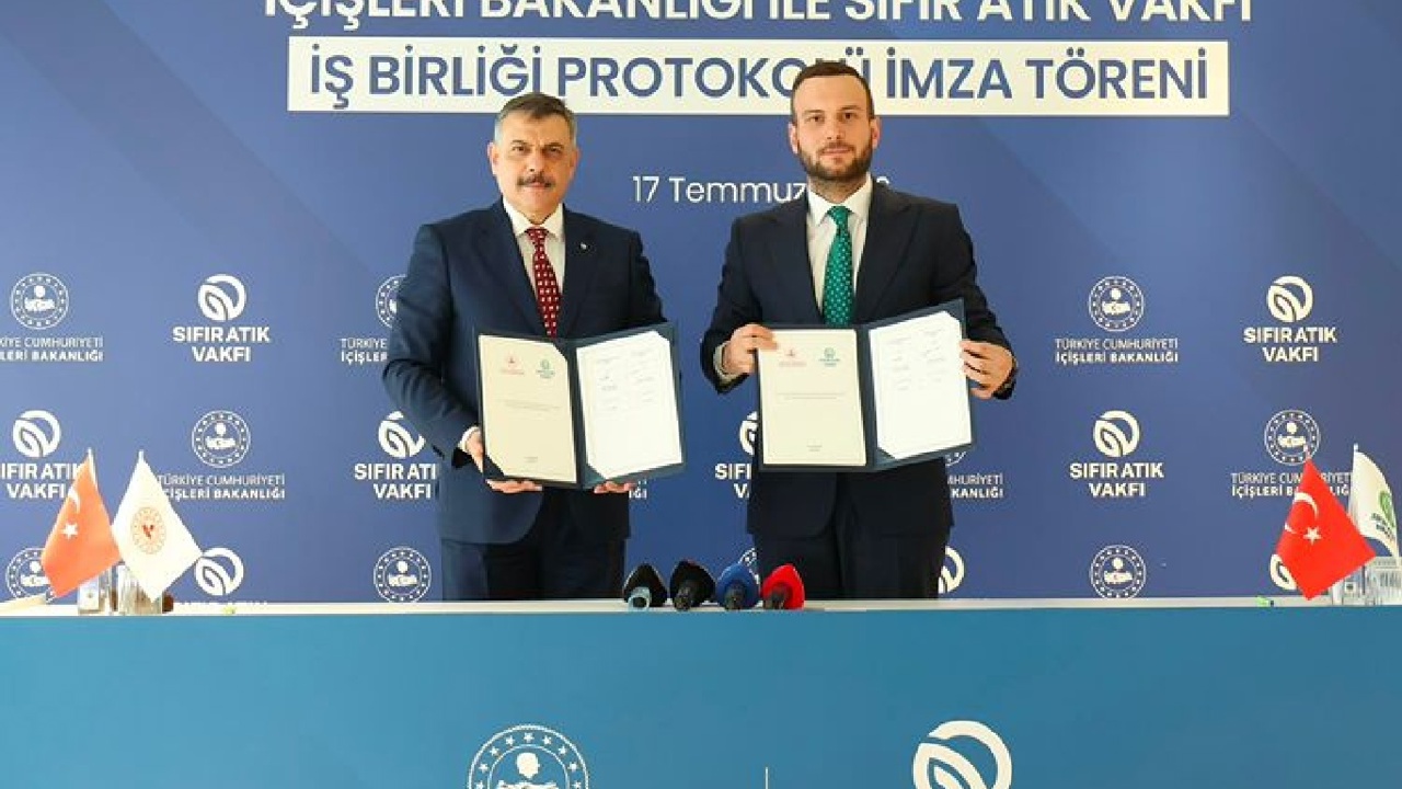 İçişleri Bakanlığı ile Sıfır Atık Vakfı arasında iş birliği protokolü imzalandı