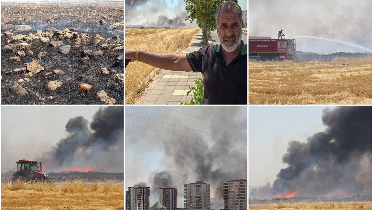 Anız yangınının ardından mahalle sakinleri uyardı: İçki şişeleri endişe oluşturuyor