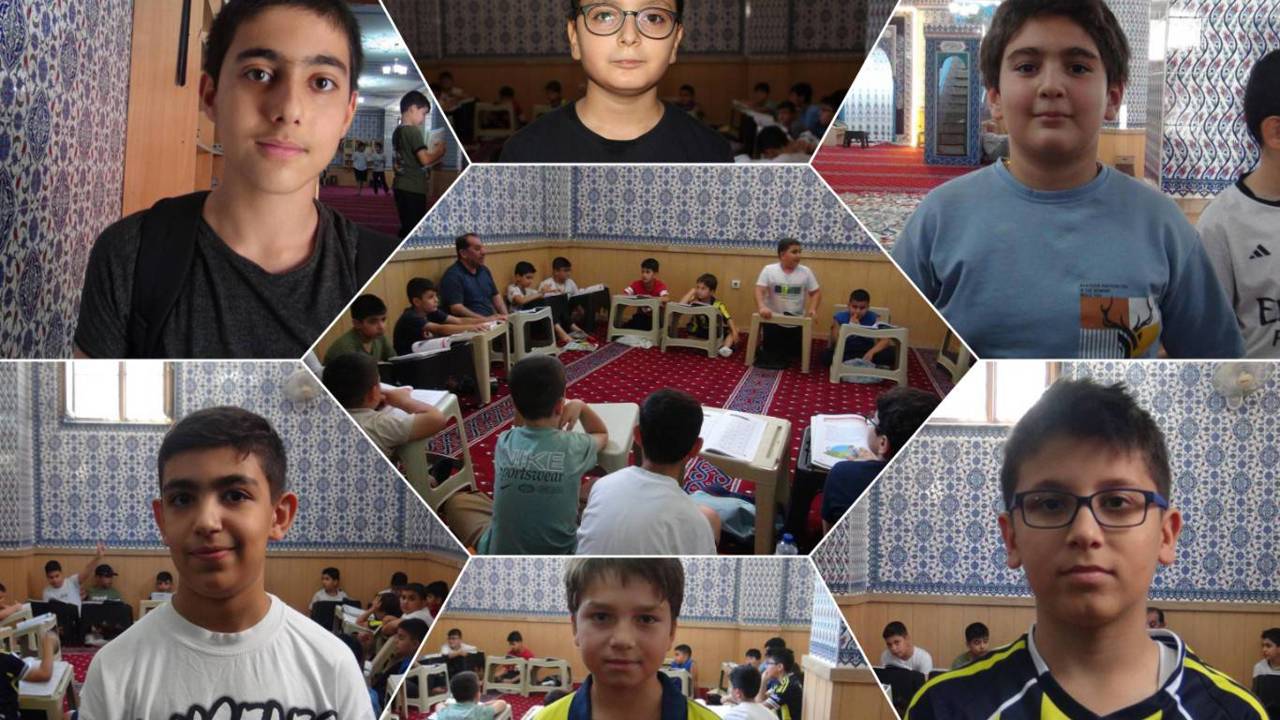 Kur’an kursuna giden çocuklar: Camide bulunmak bize huzur ve mutluluk veriyor