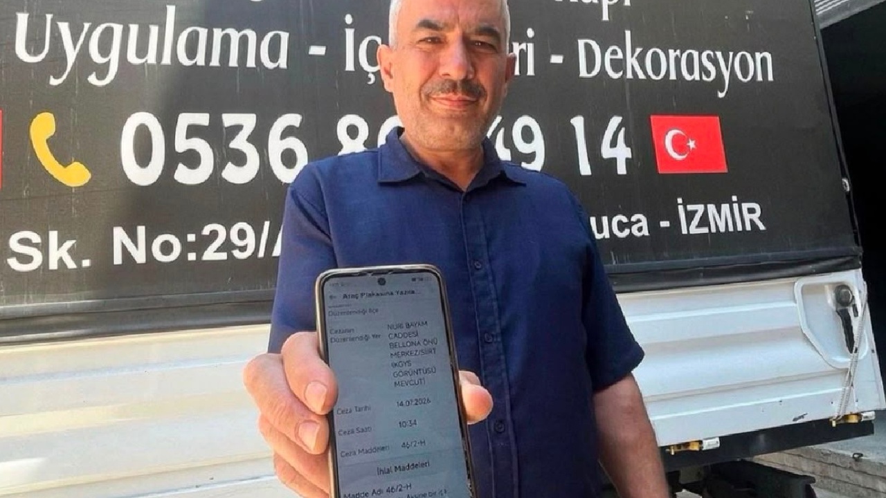İzmirliye hiç gitmediği Siirt'ten trafik cezası