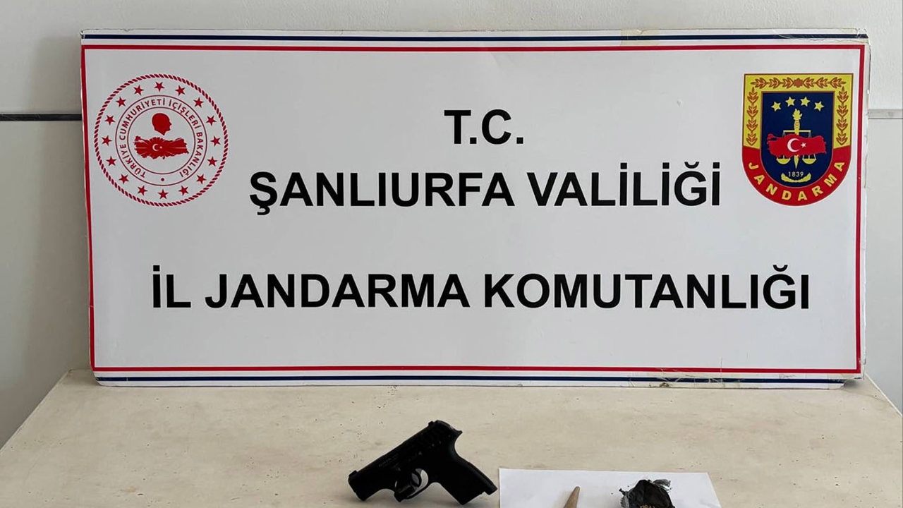 Şanlıurfa’da uyuşturucu ve ruhsatsız tabanca ele geçirildi