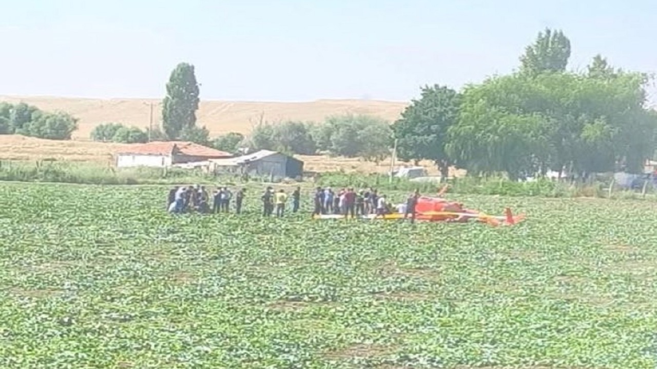 Ankara'da eğitim helikopteri düştü: 2 yaralı