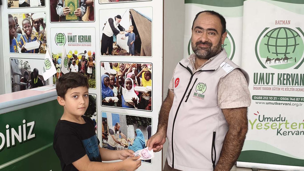 Batmanlı Hasan Ali'den anlamlı Gazze bağışı