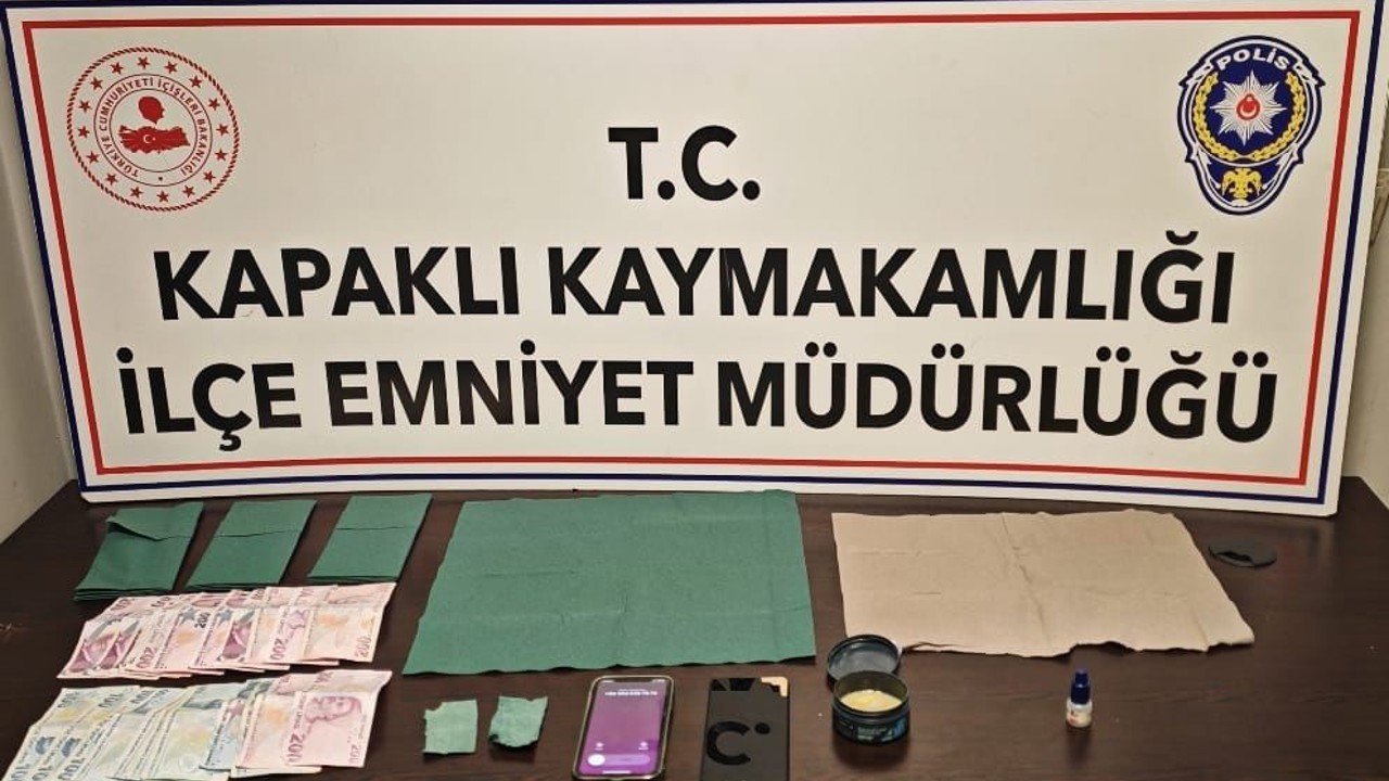 Kapaklı’da yakalanan zehir taciri tutuklandı
