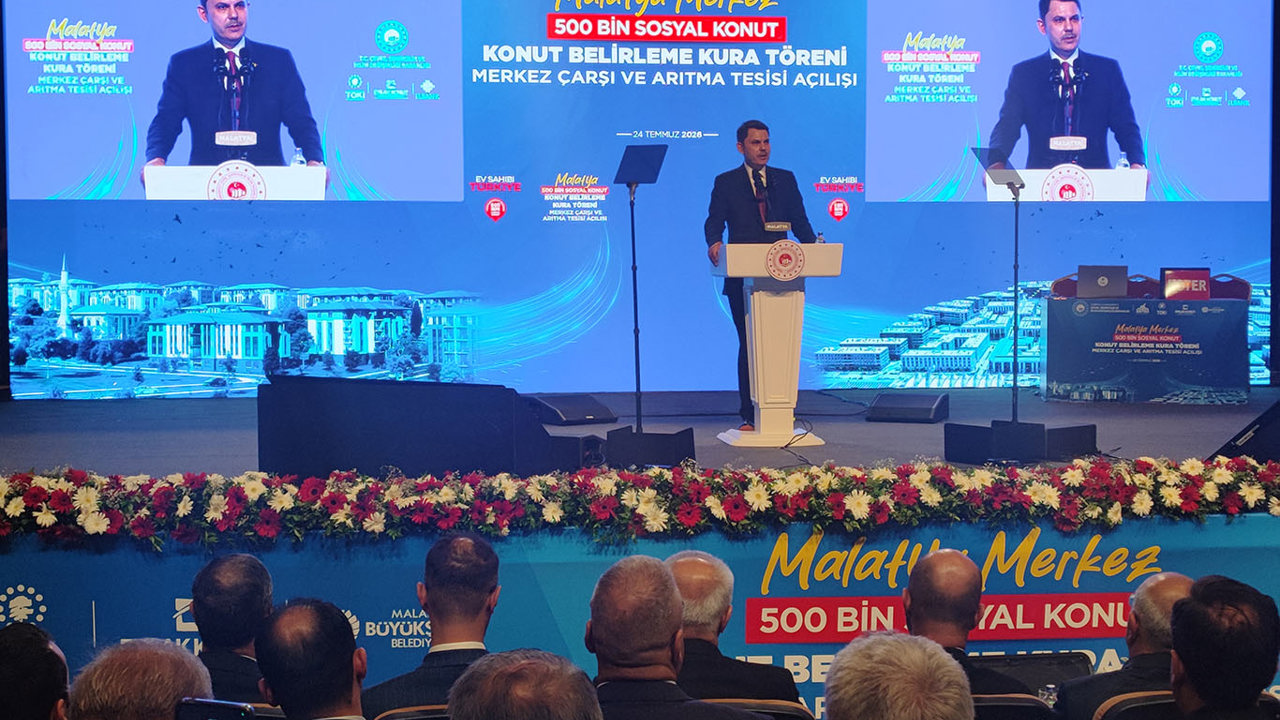 Bakan Kurum: Malatya'da acının yerini umut, enkazın yerini 80 bin sağlam konut aldı