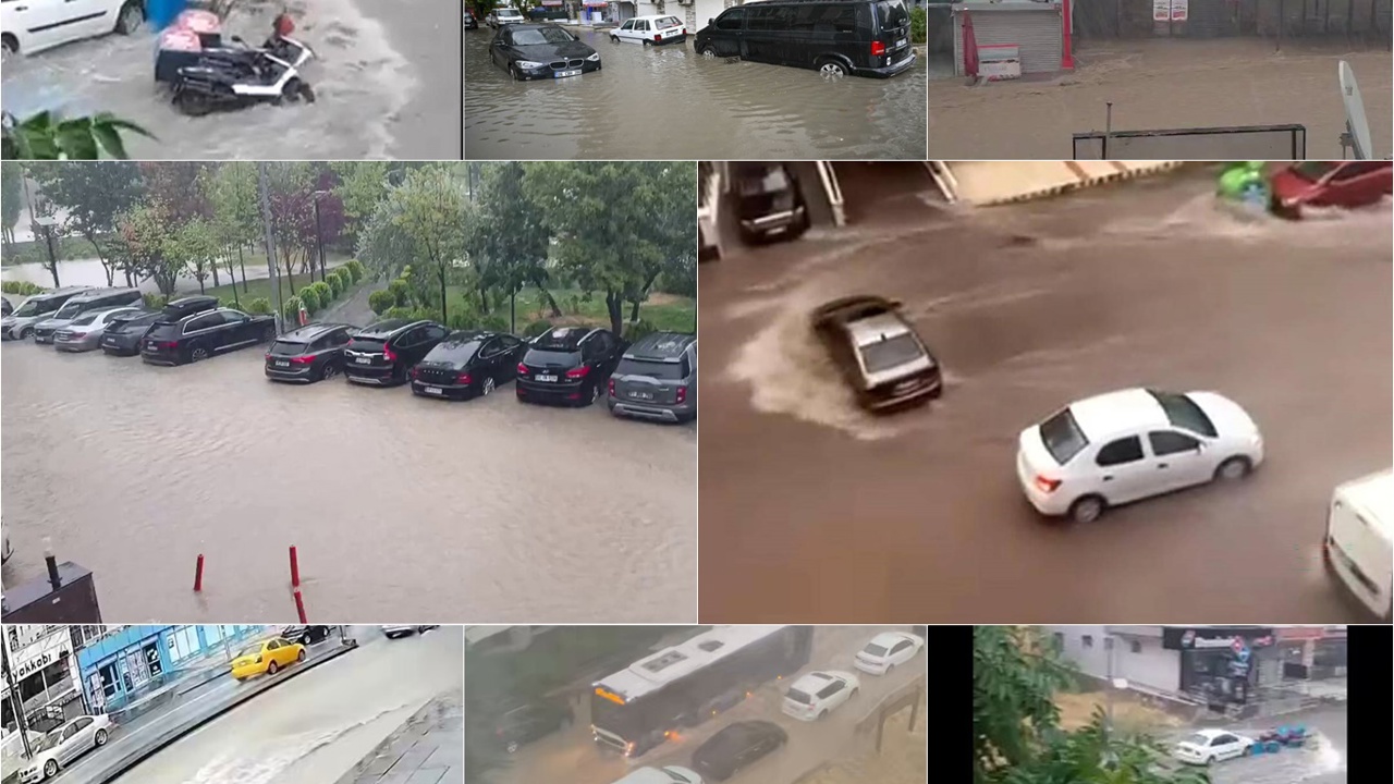 Ankara'da etkili olan sağanak sele neden oldu
