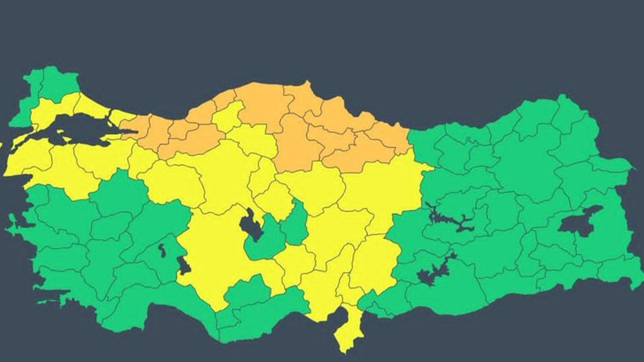 AFAD'dan 35 il için meteorolojik uyarı