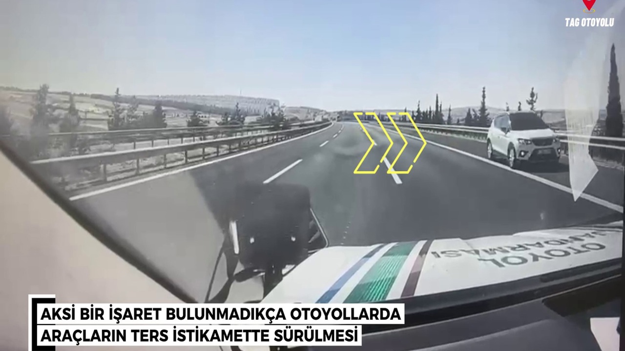 Gaziantep'te otoyolda ters yönde ilerleyen sürücüye 90 bin lira ceza