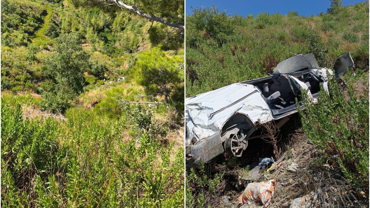 Antalya'da otomobilin uçuruma yuvarlandığı kazada 5 kişi hayatını kaybetti