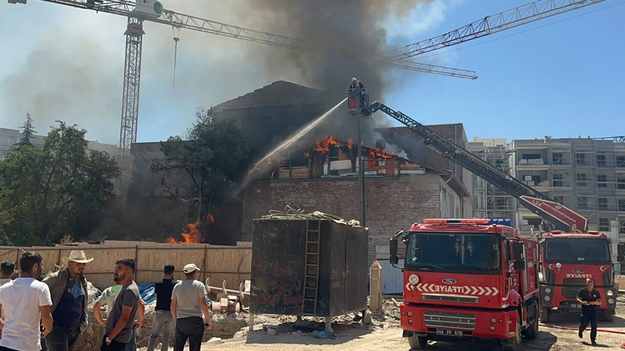Malatya'da müstakil evde korkutan yangın