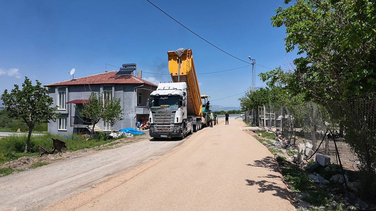 Samanköy'de 7 kilometrelik yol çalışması tamamlandı