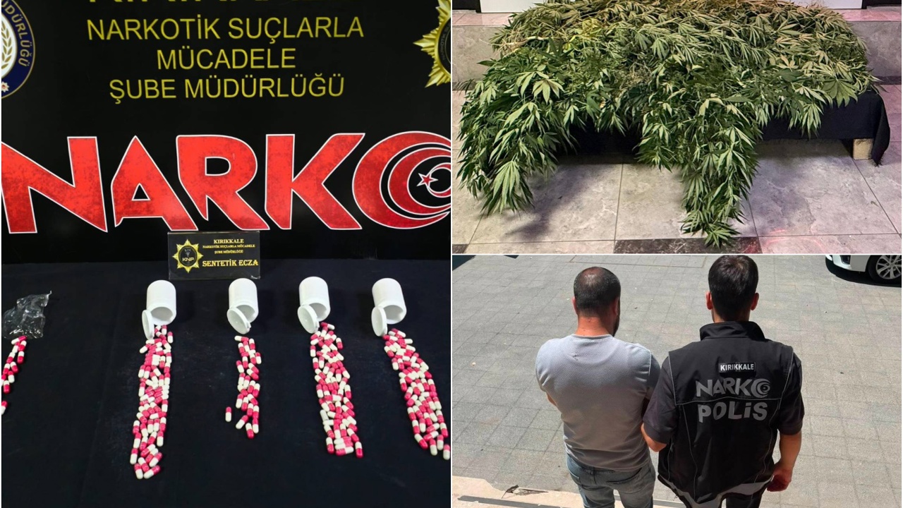 Kırıkkale'de uyuşturucu operasyonunda 1 şüpheli tutuklandı