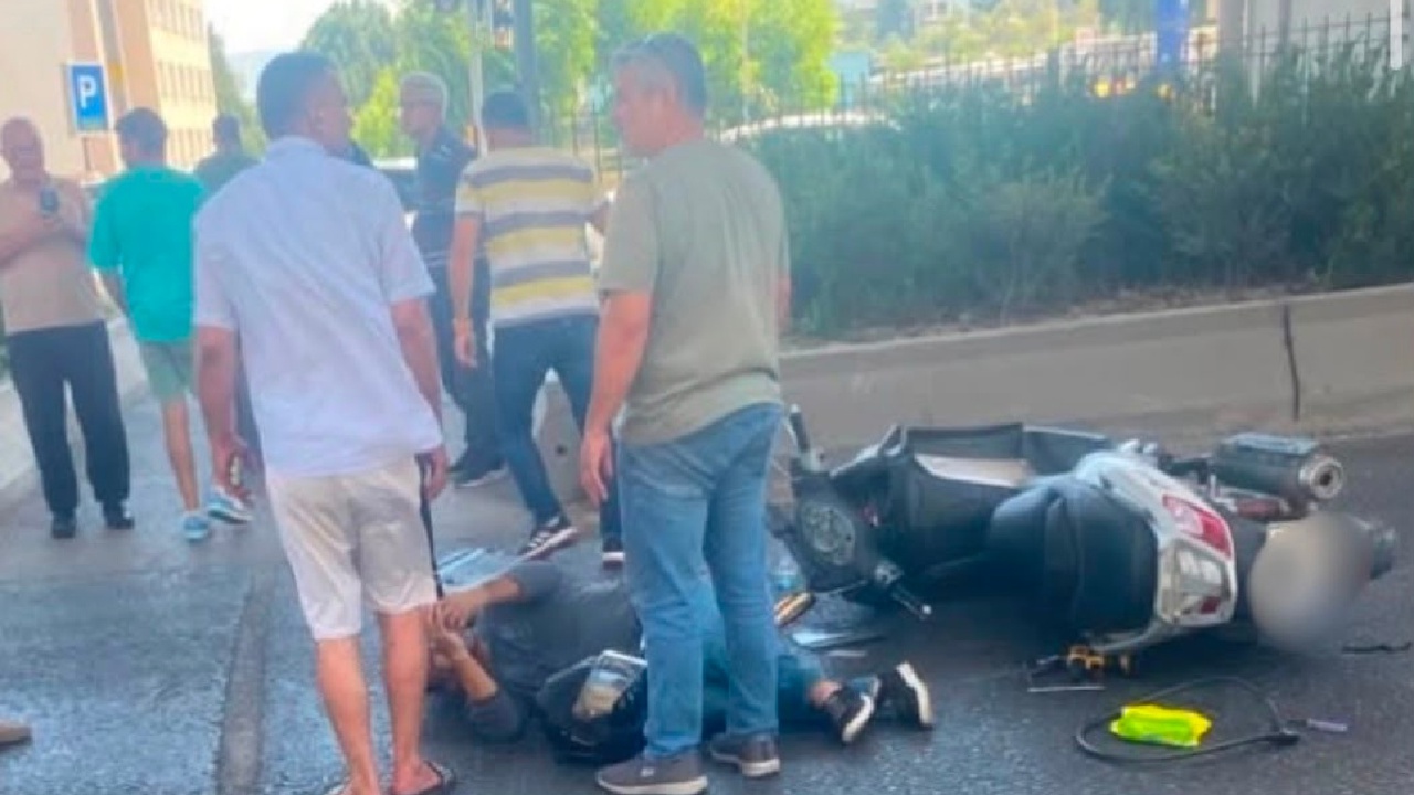 İzmir Otogarı yakınında motosiklet kazası