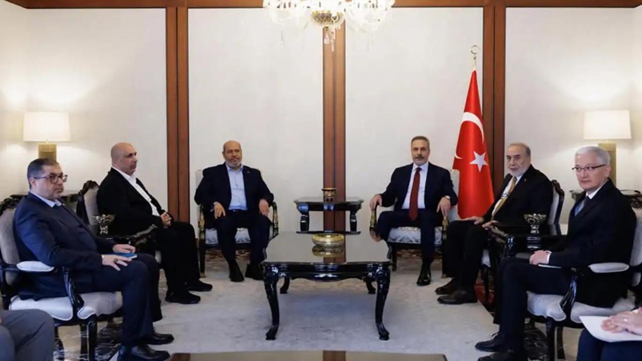 Fidan ve HAMAS heyeti görüştü