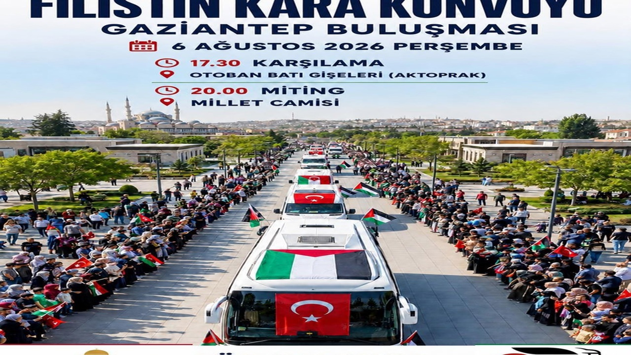 Menek: Filistin konvoyu 6 Ağustos'ta Gaziantep'te karşılanacak