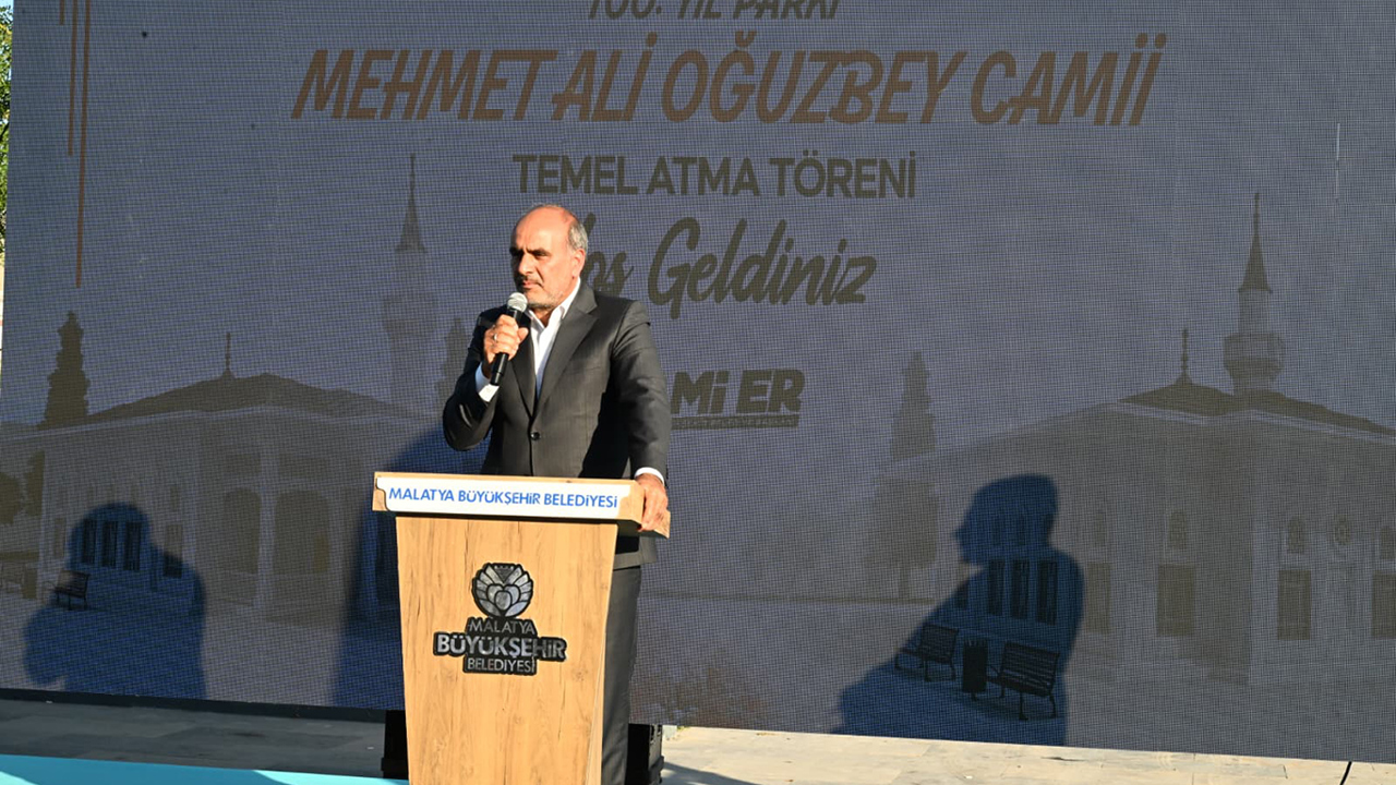 Malatya'da 100. Yıl Kent Parkı'nda cami yapımına başlandı