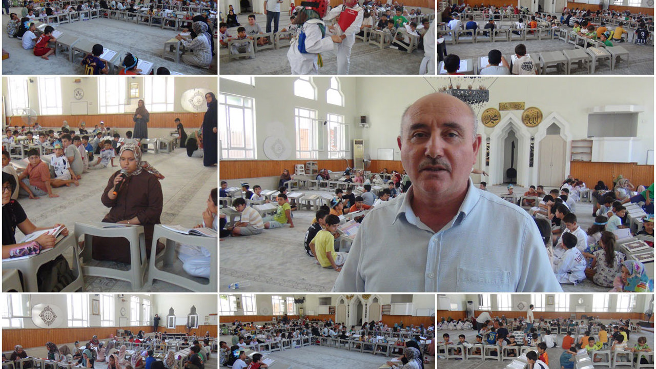 Yaz Kur'an kursu öğrencileri kitap okuyarak kültürel gelişimlerini destekliyor
