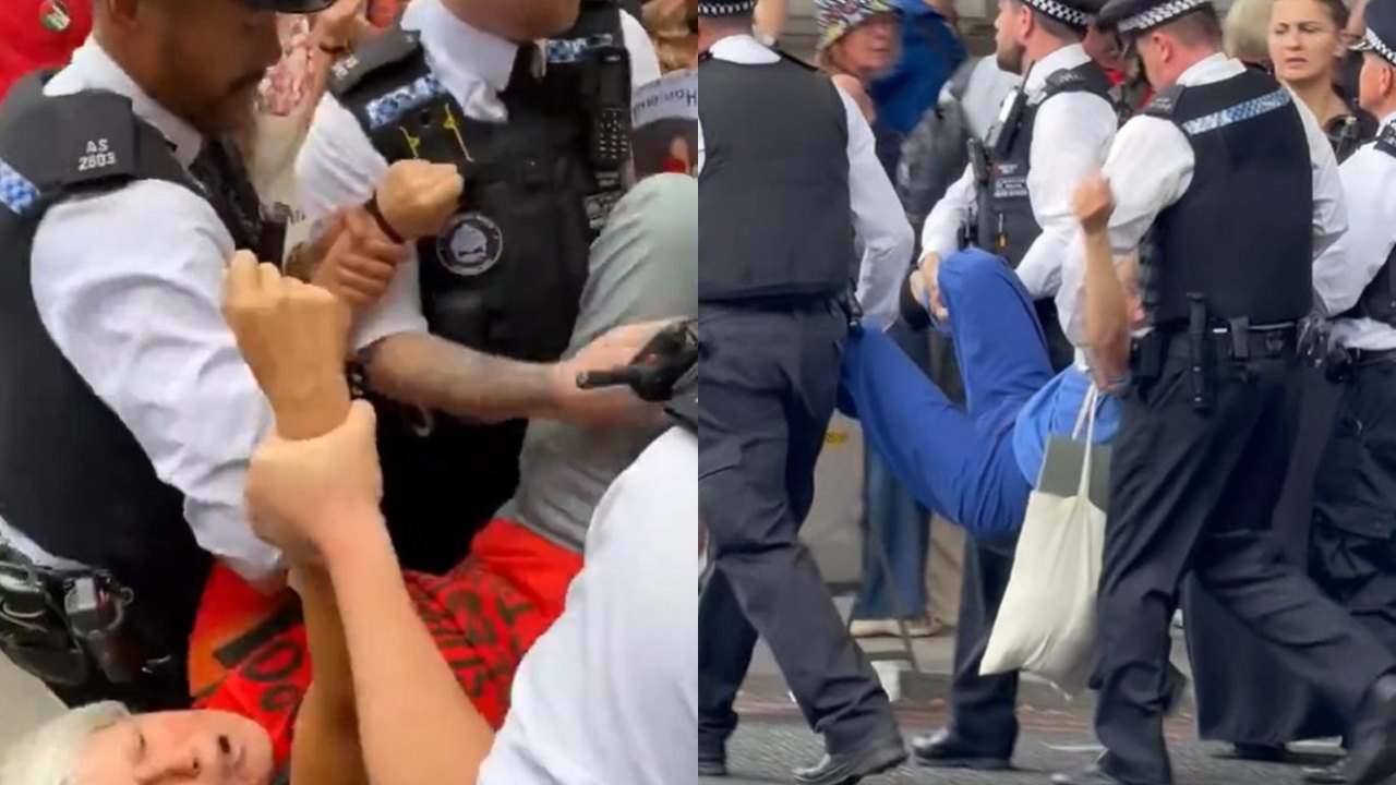 Londra'da Filistin yanlısı harekete getirilen yasak protesto edildi: Toplu gözaltılar var