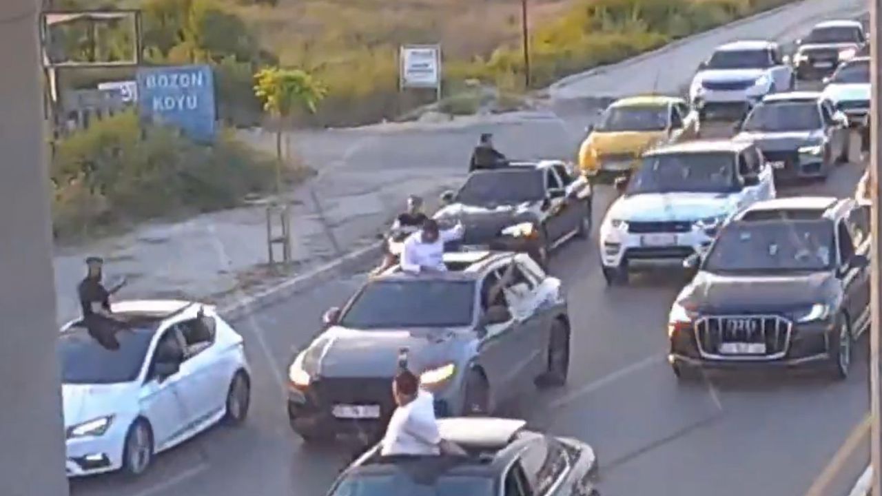 Mersin'de trafik güvenliğini tehlikeye düşüren düğün konvoyuna rekor ceza