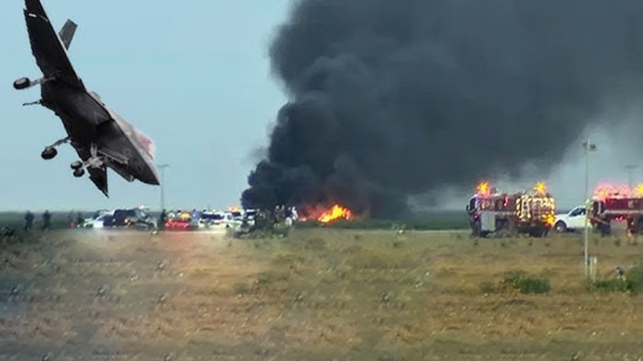 ABD'ye ait F-35 savaş uçağı askeri üste düştü