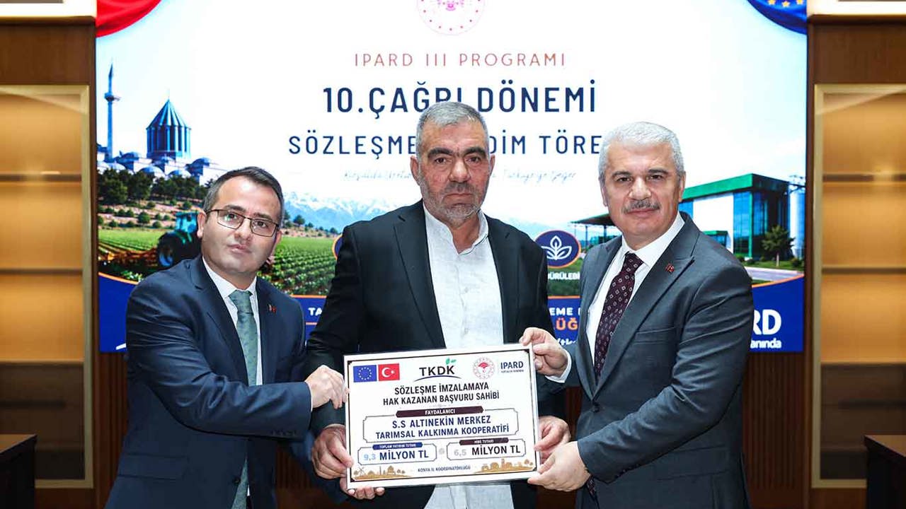 Konya'da 9 projeye 63 milyon lira IPARD hibesi