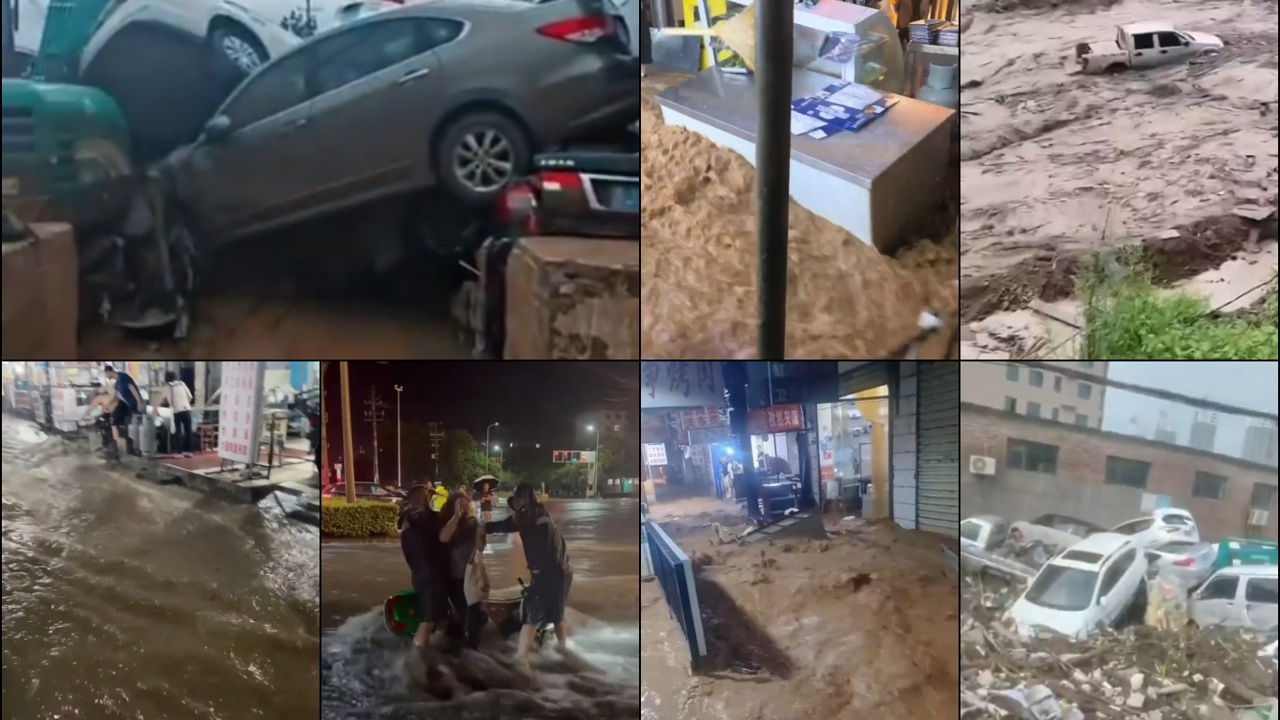 Çin'de şiddtli yağış alarmı: Nehirler taşma sınırını aştı, yüz binlerce kişi tahliye edildi
