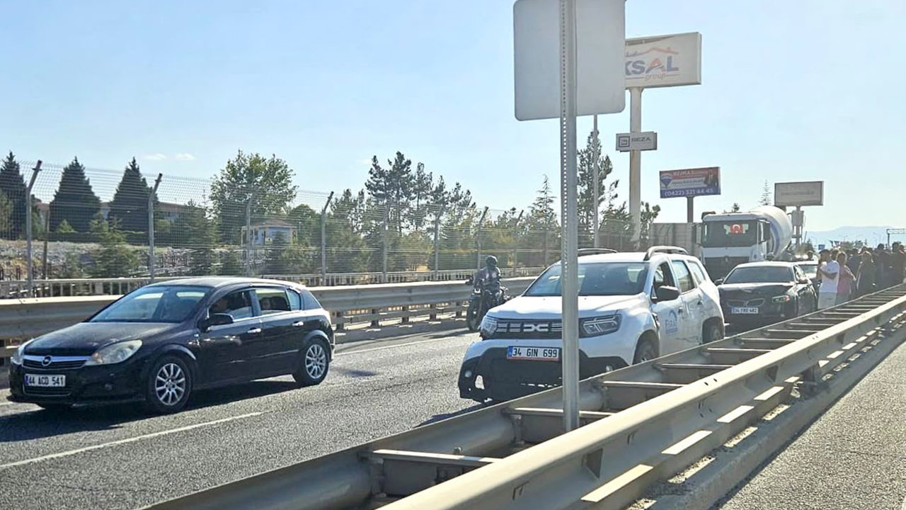 Malatya'da zincirleme kaza: 1 yaralı