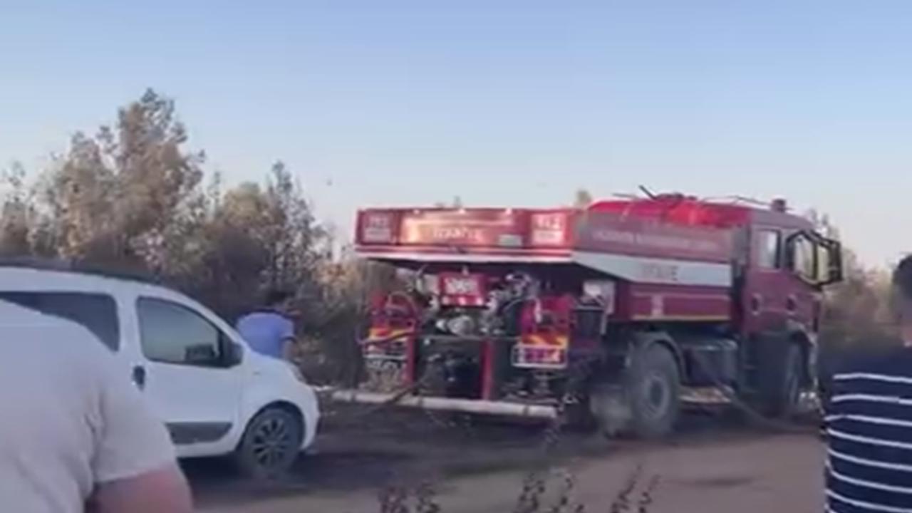 Gaziantep'te ormanlık alanda çıkan yangın büyümeden söndürüldü