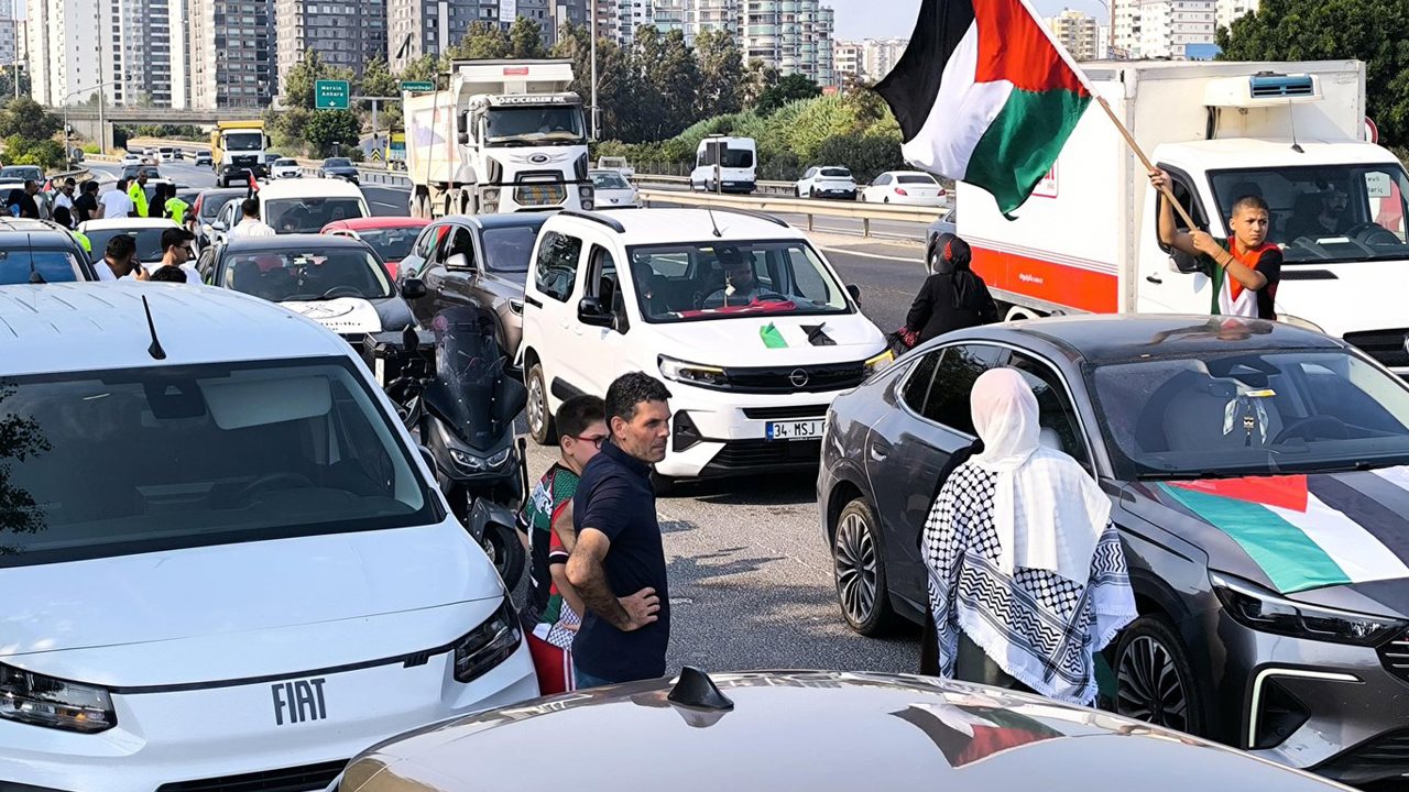 Mersin'den Filistin Konvoyuna destek