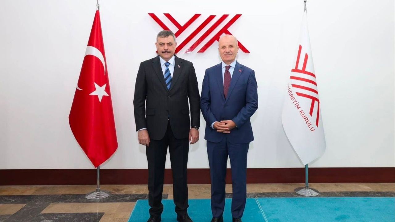 İçişleri Bakanı Çiftçi, YÖK Başkanı Özvar'ı ziyaret etti