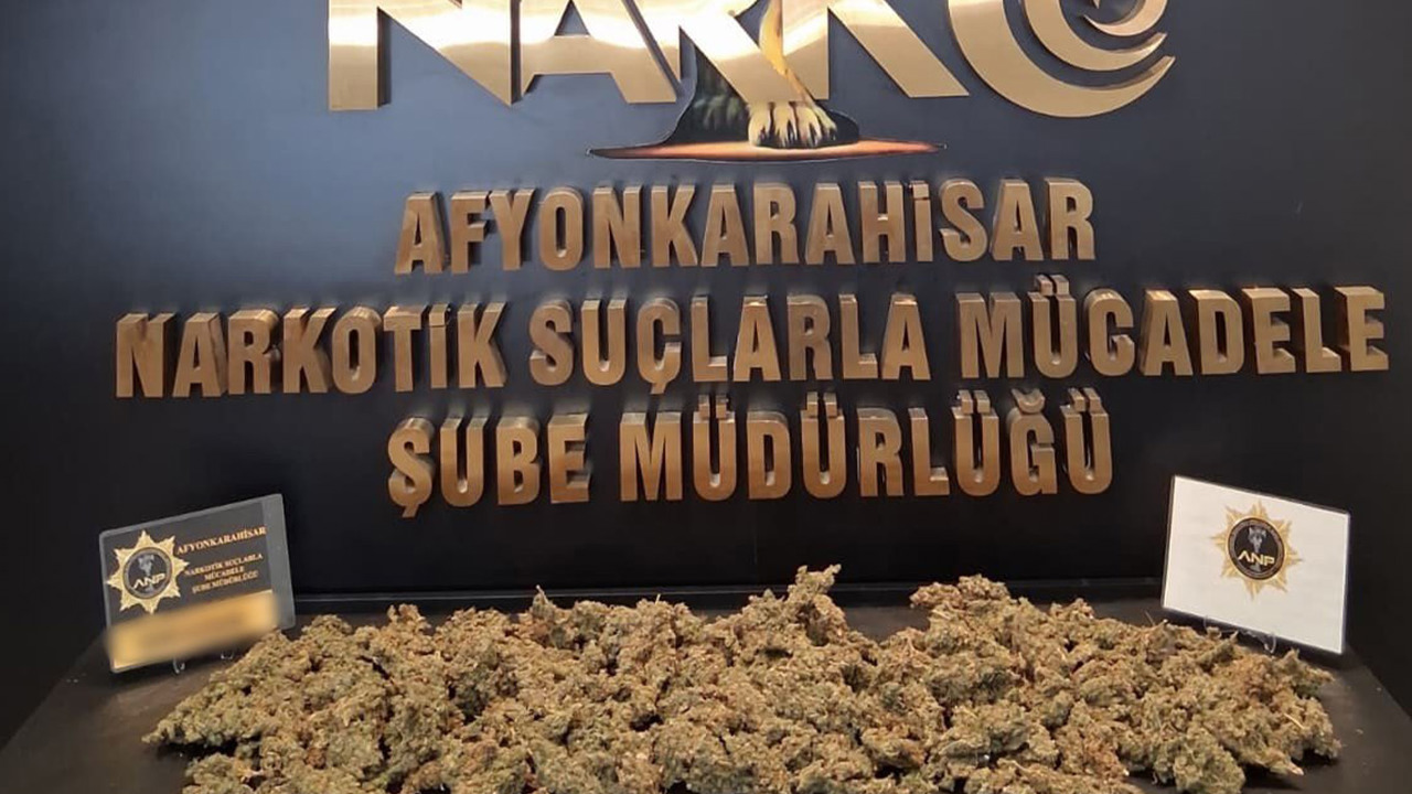 Afyonkarahisar'da 1 kilo 100 gram uyuşturucu ele geçirildi