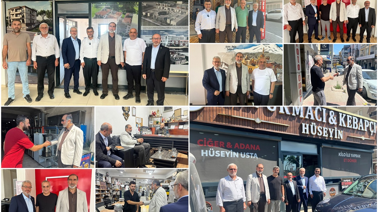 HÜDA PAR Genel Sekreteri Yılmaz, İzmir'de esnafı ziyaret etti