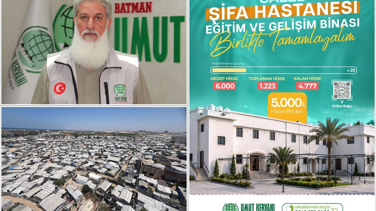 Umut Kervanı'ndan Gazze'deki Şifa Hastanesi için destek çağrısı