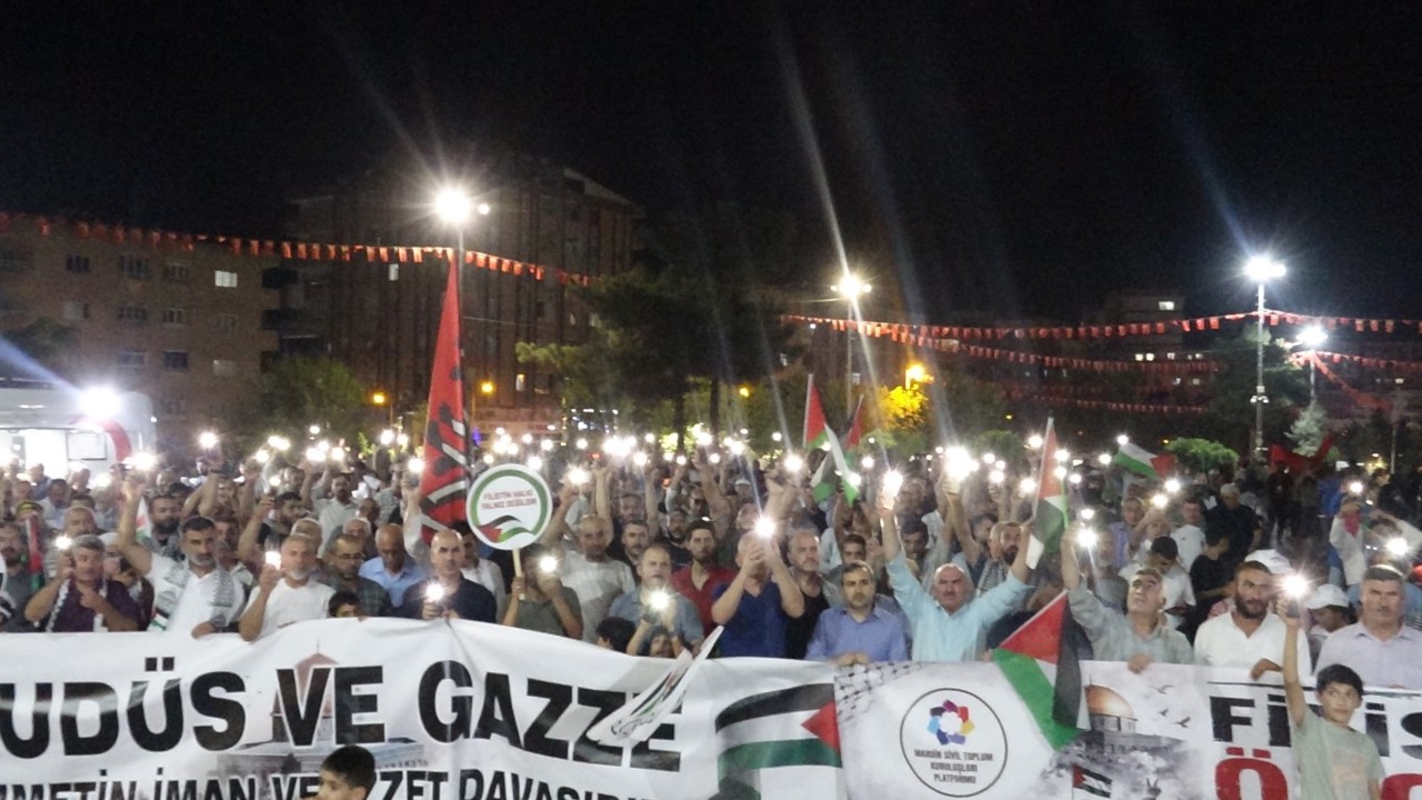 Uluslararası Filistin Konvoyu Mardin’de: "Filistin Konvoyu’nun yükü maddi yardımlardan çok daha ağırdır"
