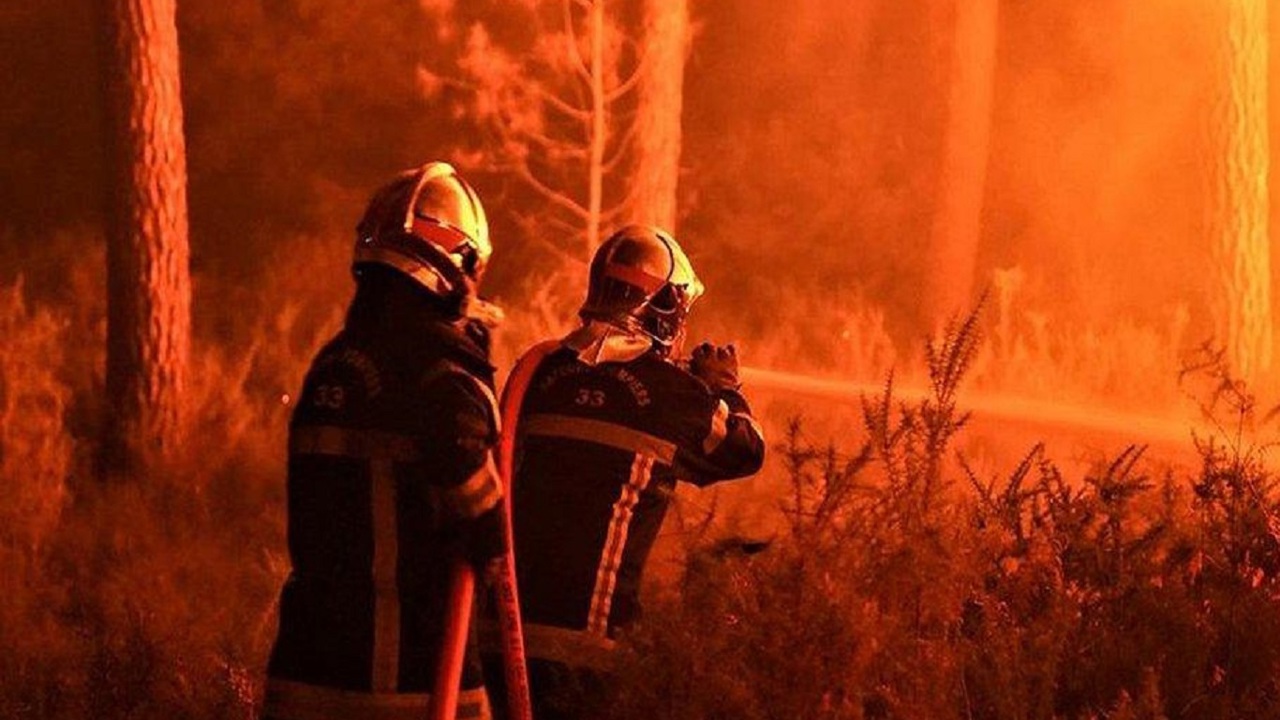 Fransa'daki orman yangını bir haftadır devam ediyor