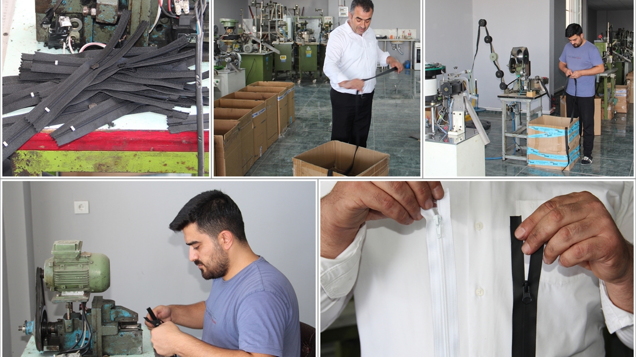 Tekstil kenti Batman'da fermuar üretimi de başladı