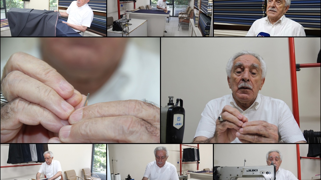 79 yaşında hâlâ ipliği iğneye kendi takıyor: 66 yıllık terzinin meslek aşkı