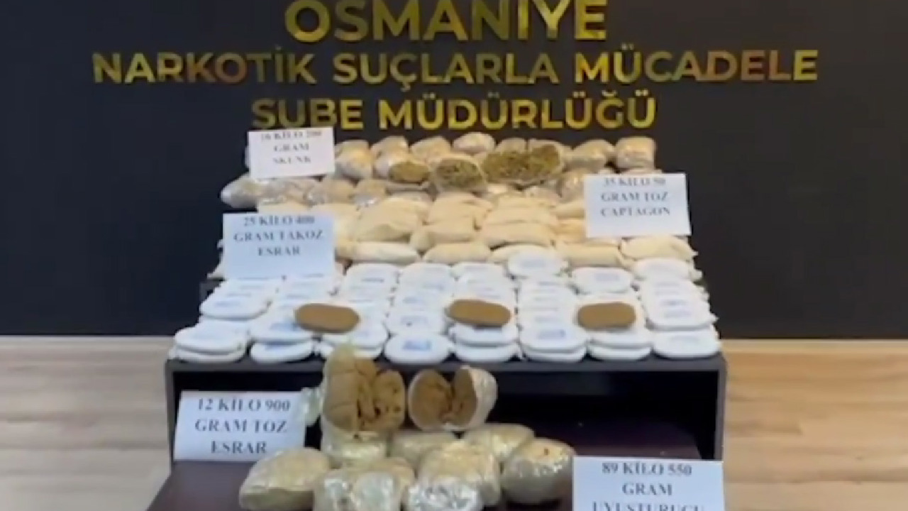 Osmaniye’de 89 kilo uyuşturucu ele geçirildi