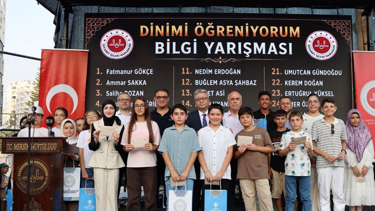 Mersin Mezitli'de yaz Kur'an kursları sona erdi