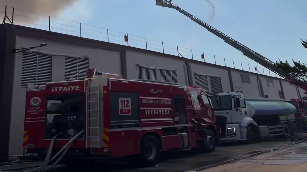 Gaziantep’te pamuk ipliği tesisinde yangın