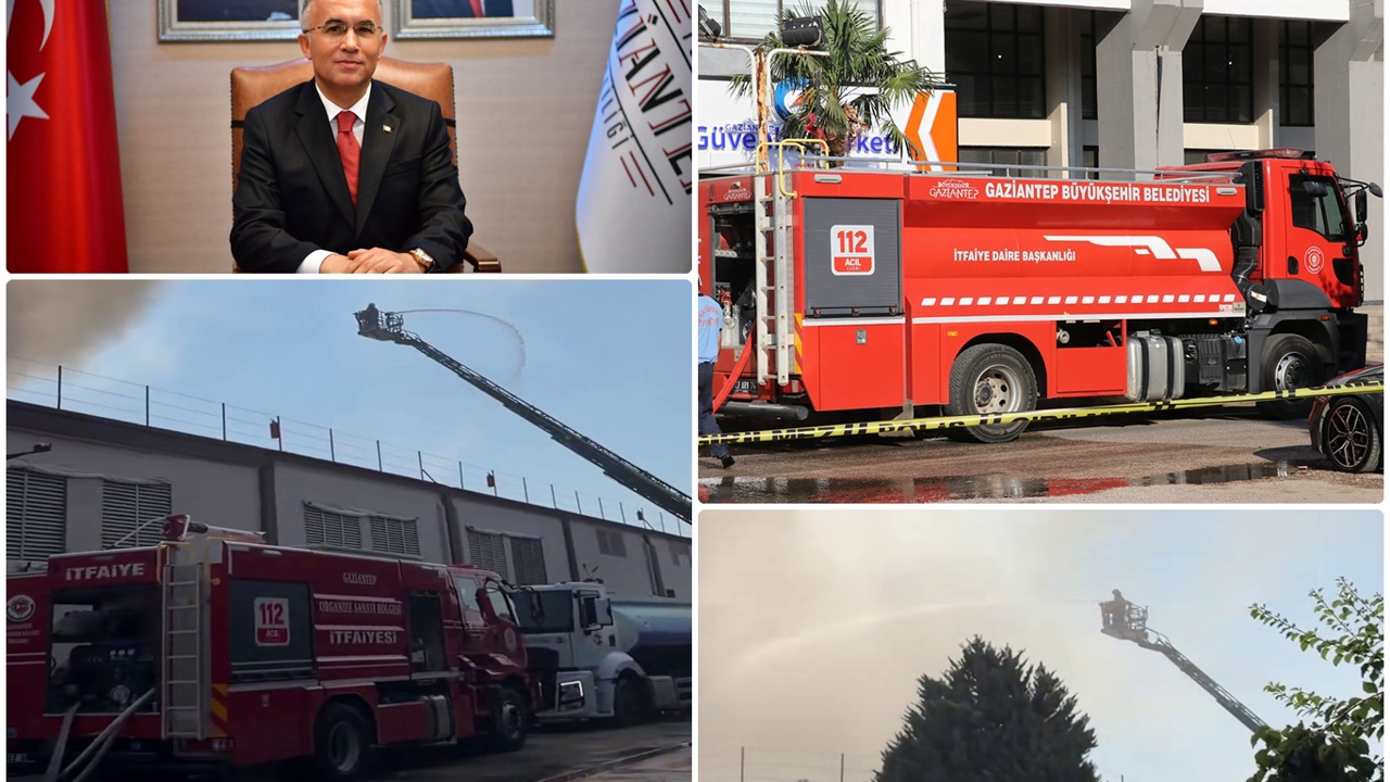 Gaziantep Valisi Çeber: Pamuk ipliği fabrikasında çıkan yangın büyük ölçüde kontrol altına alındı