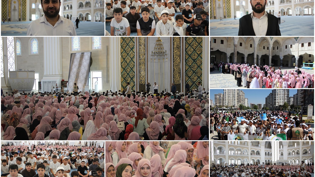 Gaziantep'te "Hayat Namazla Güzeldir" etkinliği: Yüzlerce çocuk Millet Camii'nde buluştu