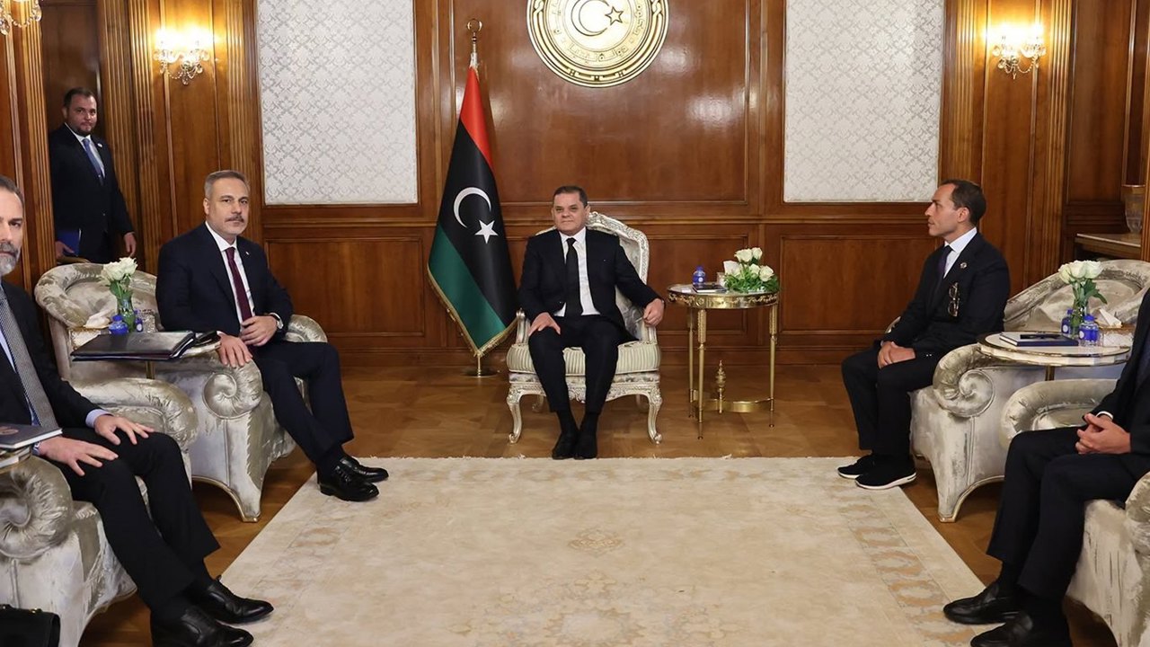Bakan Fidan, Libya'da Dibeybe ile görüştü