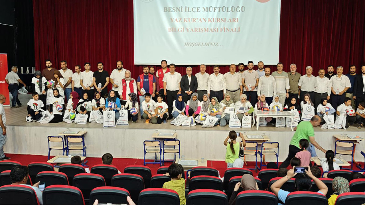 Adıyaman'da yaz Kur'an kursları arasında bilgi yarışması düzenlendi