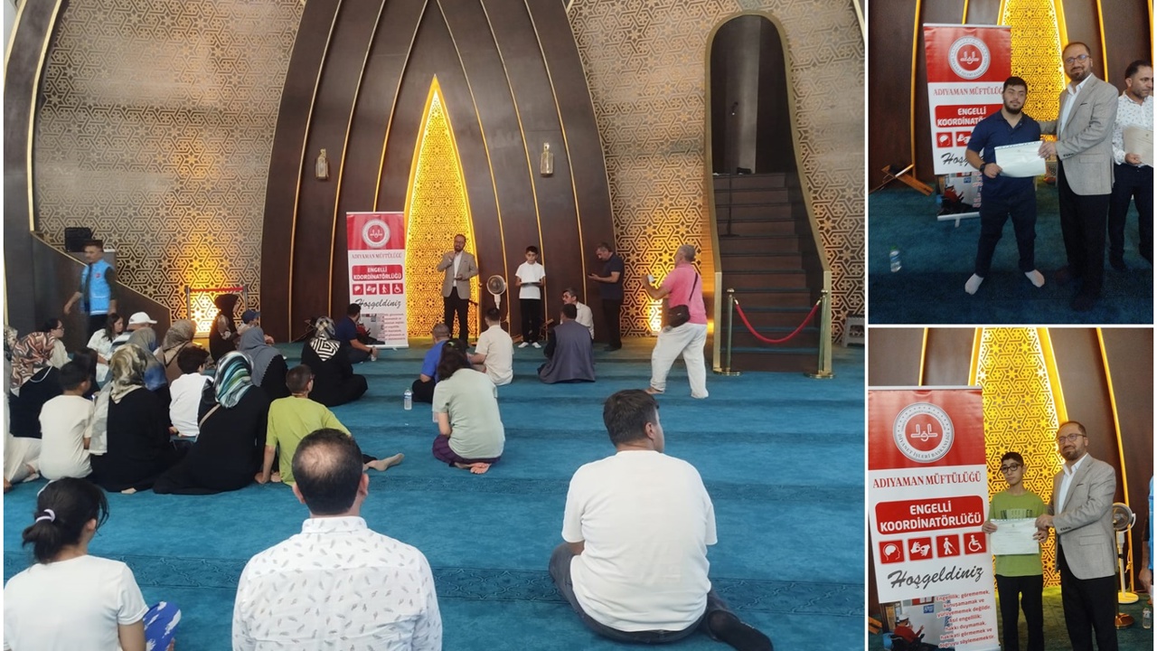 Adıyaman'da özel öğrenciler Kur’an-ı Kerim öğrenmenin sevincini yaşadı