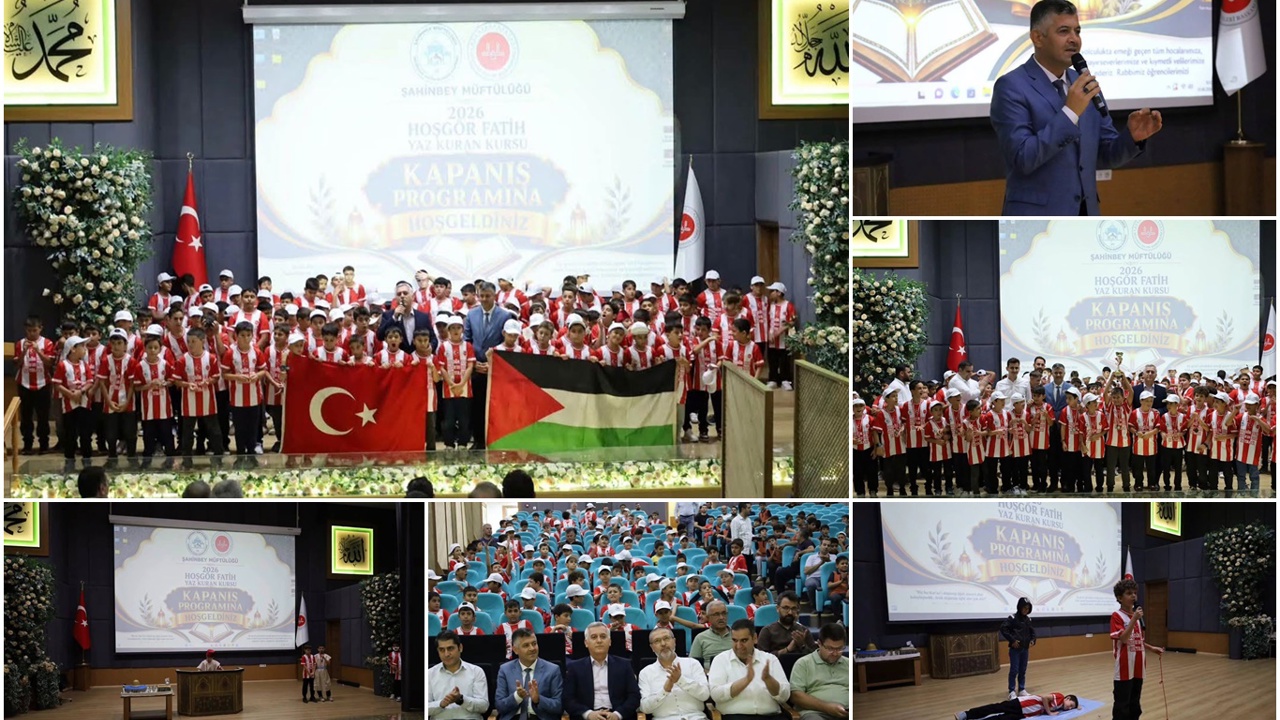 Gaziantep'te yaz Kur'an kursları kapanış programı gerçekleştirildi